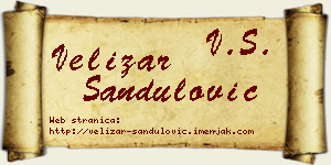 Velizar Sandulović vizit kartica